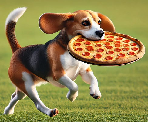 Dog escaping