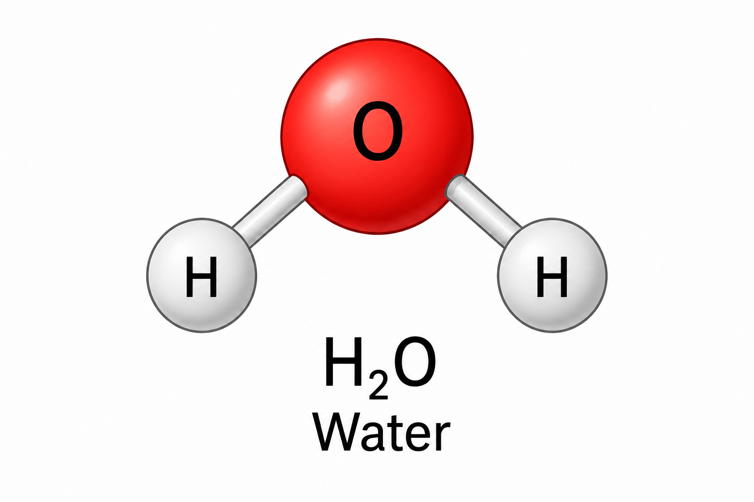 Water molecule H₂O