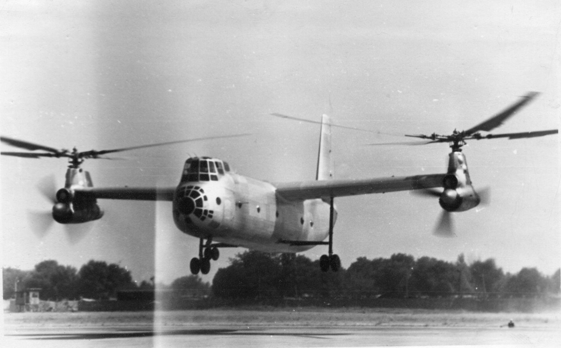 EXCLUSIVE FIRST PUBLICATION: Ka-22 Vintokryl helicopter flight mode 1961 - vertical rotors configuration from Vadym Nikolaiev personal archive never published before