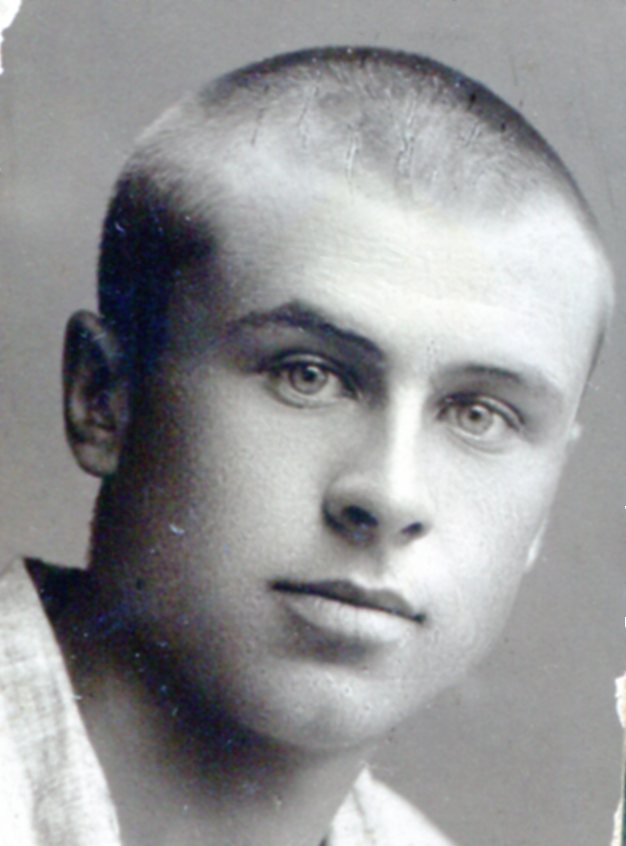 Eugene Maksyutenko in youth, WWII background