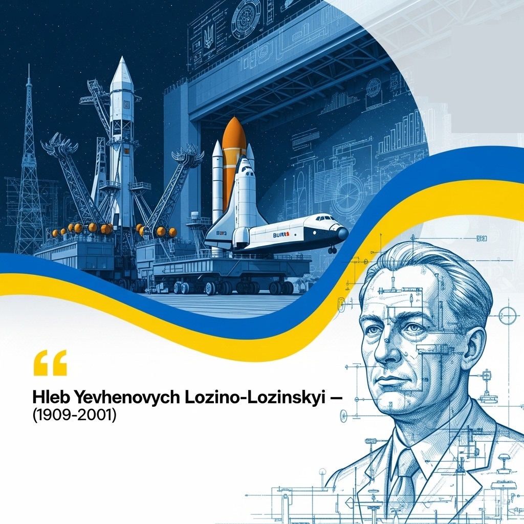 Hleb Lozino-Lozinskyi, Ukrainian chief designer of Energia-Buran reusable spacecraft system with autonomous flight capability