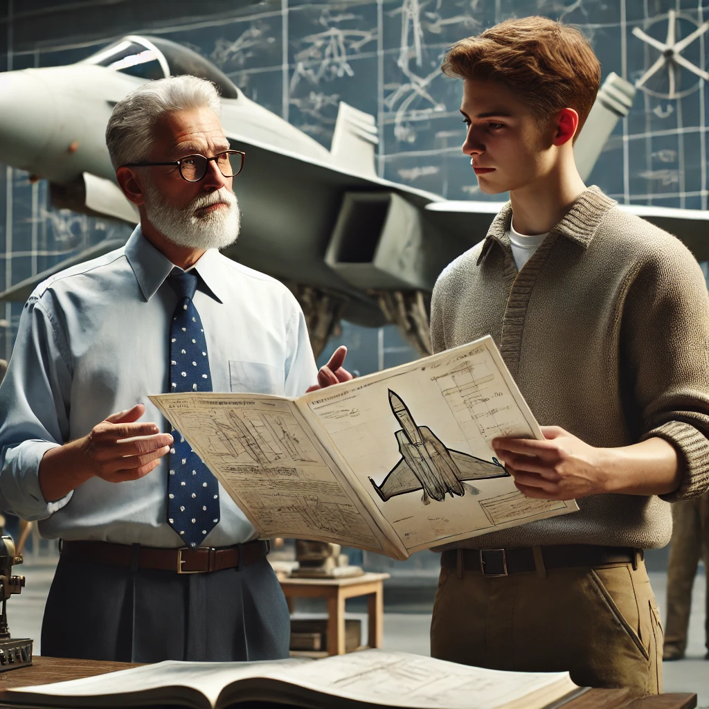 Experienced engineering professor reviewing student's wing torsion box calculations