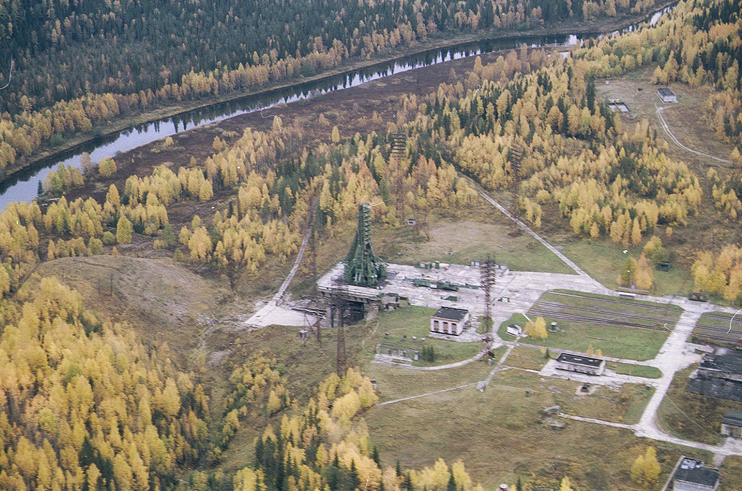 Plesetsk Cosmodrome aerial overview